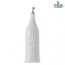 la Porcellana Menage cylindrique Bouteille d'huile  Blanc  1 litre - B01EALT52I